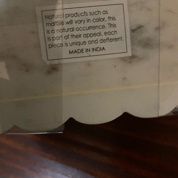 White  Alabaster Marble Fluted Jewelry/Trinket Box Gold Accent Handle Modern - Picture 8 of 8